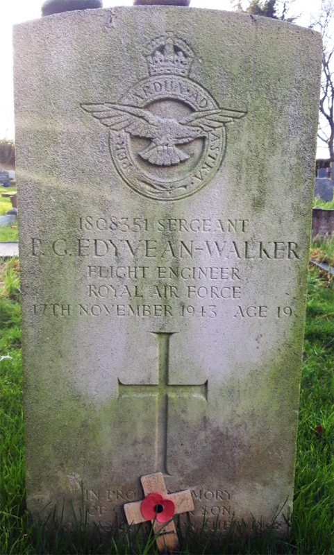 Sgt Peter Geoffrey Edyvean-Walker<br /><br /><br />died on active duty - November 17th, 1943